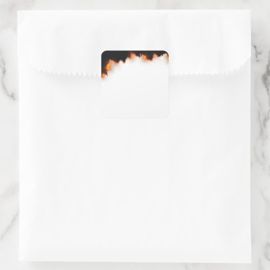 書き込み紙の背景テンプレート領域 スクエアシール (バッグ)