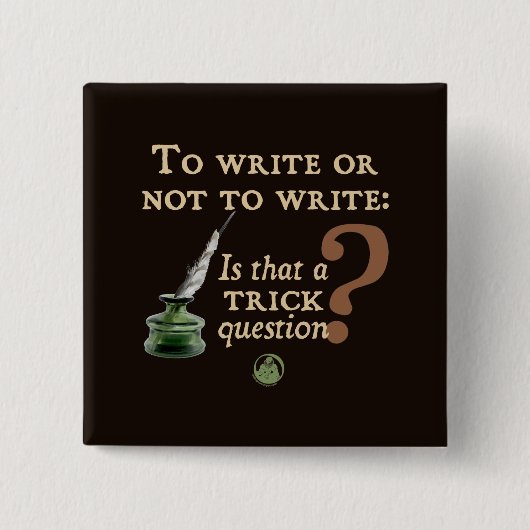 書くか、または書かないため 缶バッジ (正面)