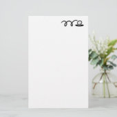 書くことのためのカスタムなゴルフテーマの文房具の紙 便箋 (スタンド正面)