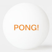 書くこと: PING! 、PONG! ; ピンポン球 卓球ボール (裏面)