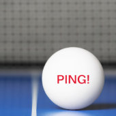 書くこと: PING! 、PONG! ; ピンポン球 卓球ボール (ネット)