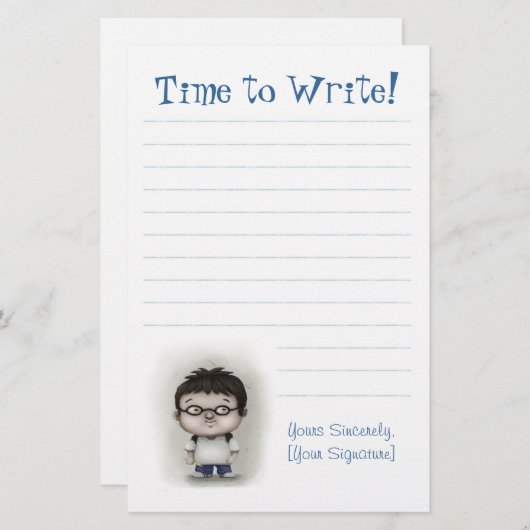 書く時間 便箋 (正面/裏面)