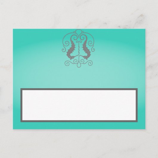 書ける プレイース カード せいだかばん anchors ターコイズ ビーチ (正面)