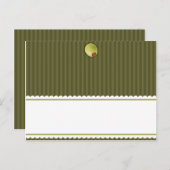 書ける プレイース カード マーティニー オリーブ 緑のストライプ (正面/裏面)