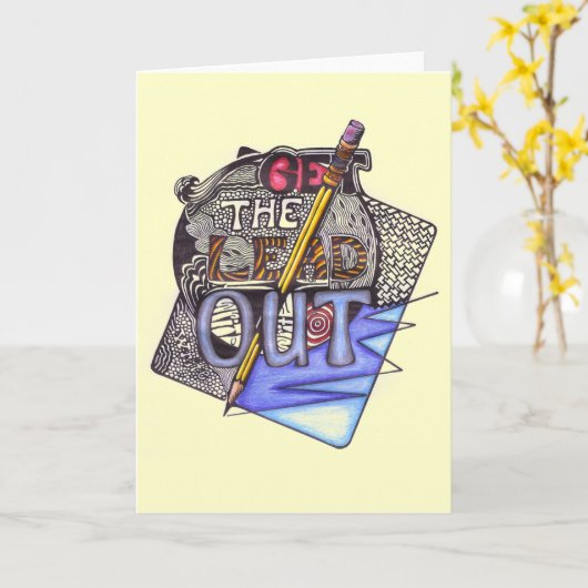 書すぐ！ カード (黄色い花)