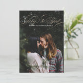 書のスクリプト神への栄光クリスマス写真 シーズンカード (スタンド正面)