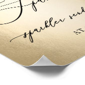 書の台本でキラキラのサインを愛結婚そう ポスター (角)