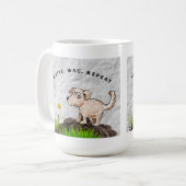 書の愛犬のマグ書、Wag Repeat コーヒーマグカップ (正面左)