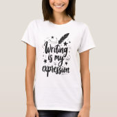 書の表情 Tシャツ (正面)