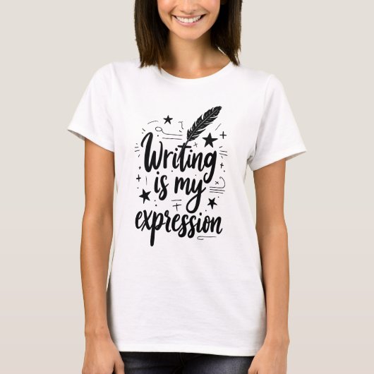 書の表情 Tシャツ (正面)