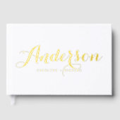 書はっきりしたモダン書ホト結婚写真 ゲストブック (正面)