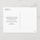 書はっきりしたモダン書Happy Hanukkah写真 シーズンポストカード (裏面)