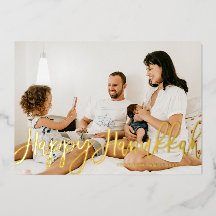 書はっきりしたモダン書Happy Hanukkah写真