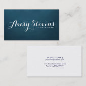 書はっきりした跡タイポグラフィシンプルクリエイティブ 名刺 (正面/裏面)