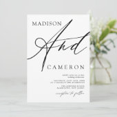 書はっきりした道「と」白黒結婚書 招待状 (スタンド正面)