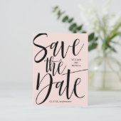 書はっきりした道 |ブラックピンクモダン結婚ズ 案内ポストカード (スタンド正面)