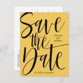 書はっきりした道 |ブラックマスタード結婚モダンズ 案内ポストカード (正面/裏面)