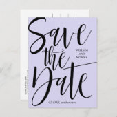 書はっきりした道|ブラック·バイオレッモダント結婚ズ 案内ポストカード (正面/裏面)