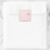 書はっきりした道 |ホワイトモダンピ結婚ンク スクエアシール (バッグ)