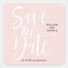 書はっきりした道 |ホワイトモダンピ結婚ンク スクエアシール