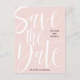 書はっきりした道 |ホワイトモダンピ結婚ンク 案内ポストカード