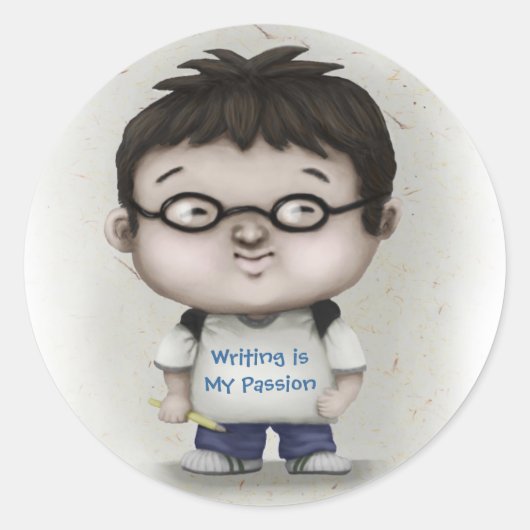 書は私の情熱 ラウンドシール (正面)