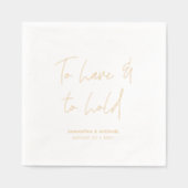 書を掲げ結婚る 箔ナプキン (正面)