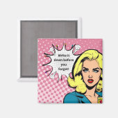 書アートポップ・アートの磁石 マグネット (正面/裏面)