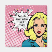 書アートポップ・アートの磁石 マグネット (正面)