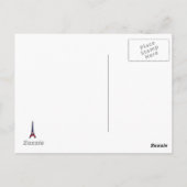 書エッフェルタワーパリ ポストカード (裏面)