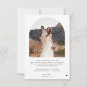 書エレガントの写結婚真 サンキューカード (裏面)