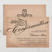 書エレガントの確認 招待状 (正面/裏面)