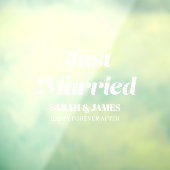 書エレガントはっきりした道たった今結婚しました結婚の ウィンドウサイン (シート3)