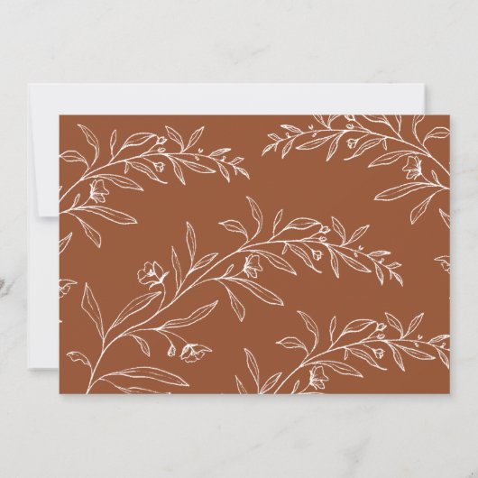 書エレガントカスタム写真結婚の サンキューカード (裏面)