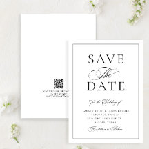 書エレガントフォーマルのQRコー結婚ド