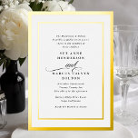 書エレガントフォーマル書金ゴールド結婚枠 箔招待状<br><div class="desc">RSVPまたは詳細のカード***FOIL連絡 ***このデザインテンプレートは完全にカスタマイズ可能で、デザインに移動、追加、削除、または重要な変更を行うお客様がカスタマイズ可能なボタンでカスタマイズ可能です移動、追加、削除またはに変更します_______________________ *が必要なまたはオプションを持つ_______________________ *何を納品ZAZZLEカスタマーサービス(https://help.zazzle.com/)</div>