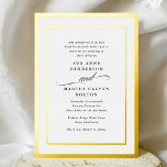書エレガントフォーマル書金ゴールド結婚枠 箔招待状<br><div class="desc">RSVPまたは詳細のカード***FOIL連絡 ***このデザインテンプレートは完全にカスタマイズ可能で、デザインに移動、追加、削除、または重要な変更を行うお客様がカスタマイズ可能なボタンでカスタマイズ可能です移動、追加、削除またはに変更します_______________________ *が必要なまたはオプションを持つ_______________________ *何を納品ZAZZLEカスタマーサービス(https://help.zazzle.com/)</div>