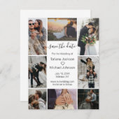 書エレガントミニマルシンプル8枚 セーブザデート (正面/裏面)