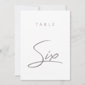 書エレガントモダンの結婚表番号 (裏面)