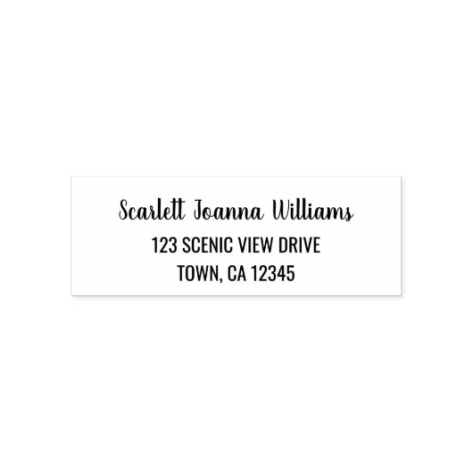 書エレガントモダン名差出人住所 セルフインキングスタンプ (デザイン)