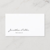 書エレガントモダン字の清浄カッコいいな文字 名刺 (正面)