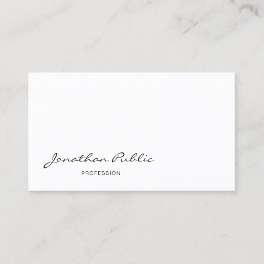 書エレガントモダン字の清浄カッコいいな文字 名刺 (正面)