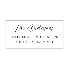 書エレガントモダン差出人住所 セルフインキングスタンプ