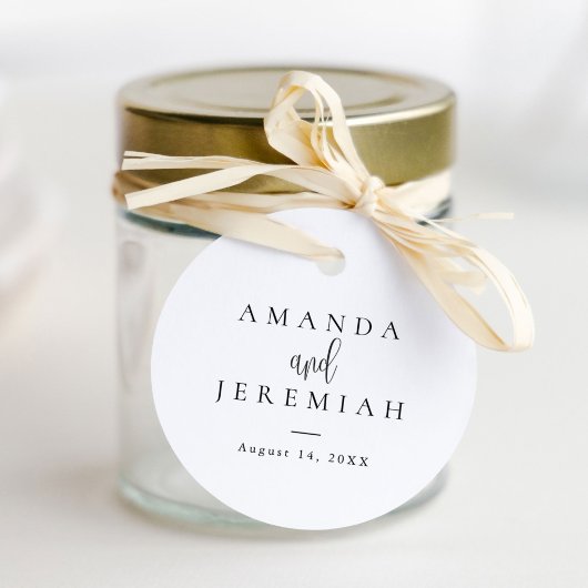 書エレガントモダン書の白黒結婚文字 フェイバータグ