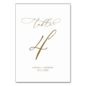 書エレガントモダン表4結婚の テーブルナンバー (裏面)