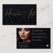 書エレガントモダン跡の写真 名刺 (正面/裏面)