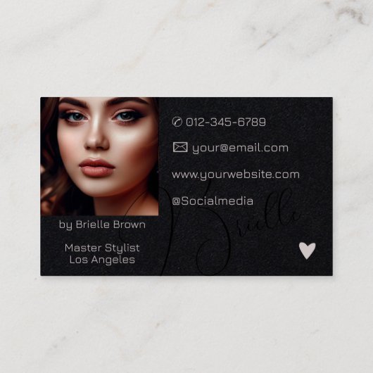 書エレガントモダン跡の写真 名刺 (裏面)