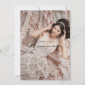 書エレガントモダン跡キンセアニェラ 招待状 (裏面)