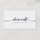 書エレガントモダン跡 名刺 (正面)