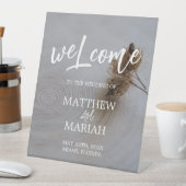 書エレガントモダン道の木結婚の歓迎 台座サイン (インサイチュ)